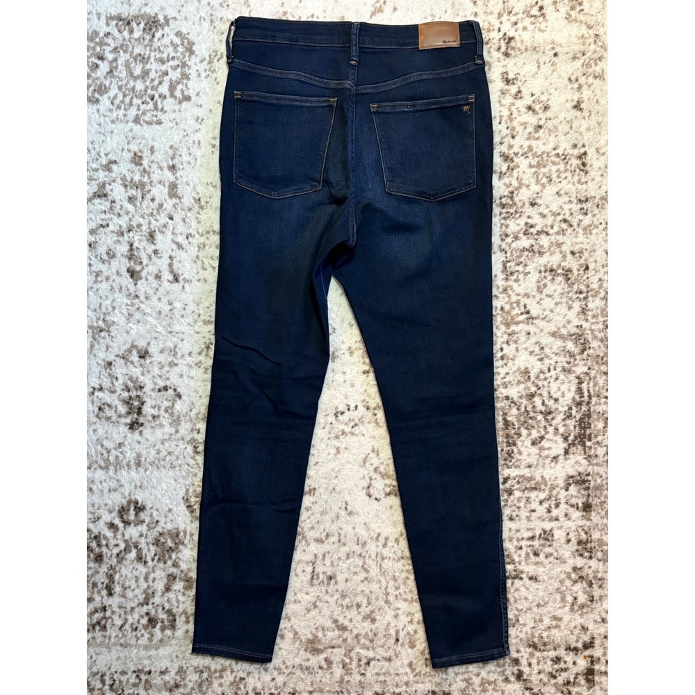 Madewell Jeans Women 30 Blue High Rise Skinny Dark Wash Stretch Denim Minimalist - Picture 2 of 8